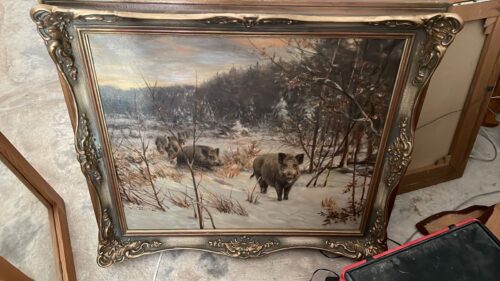 Ölgemälde Jagd Willi Lorenz