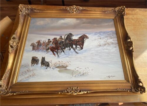 Ölgemälde E. Klinkner